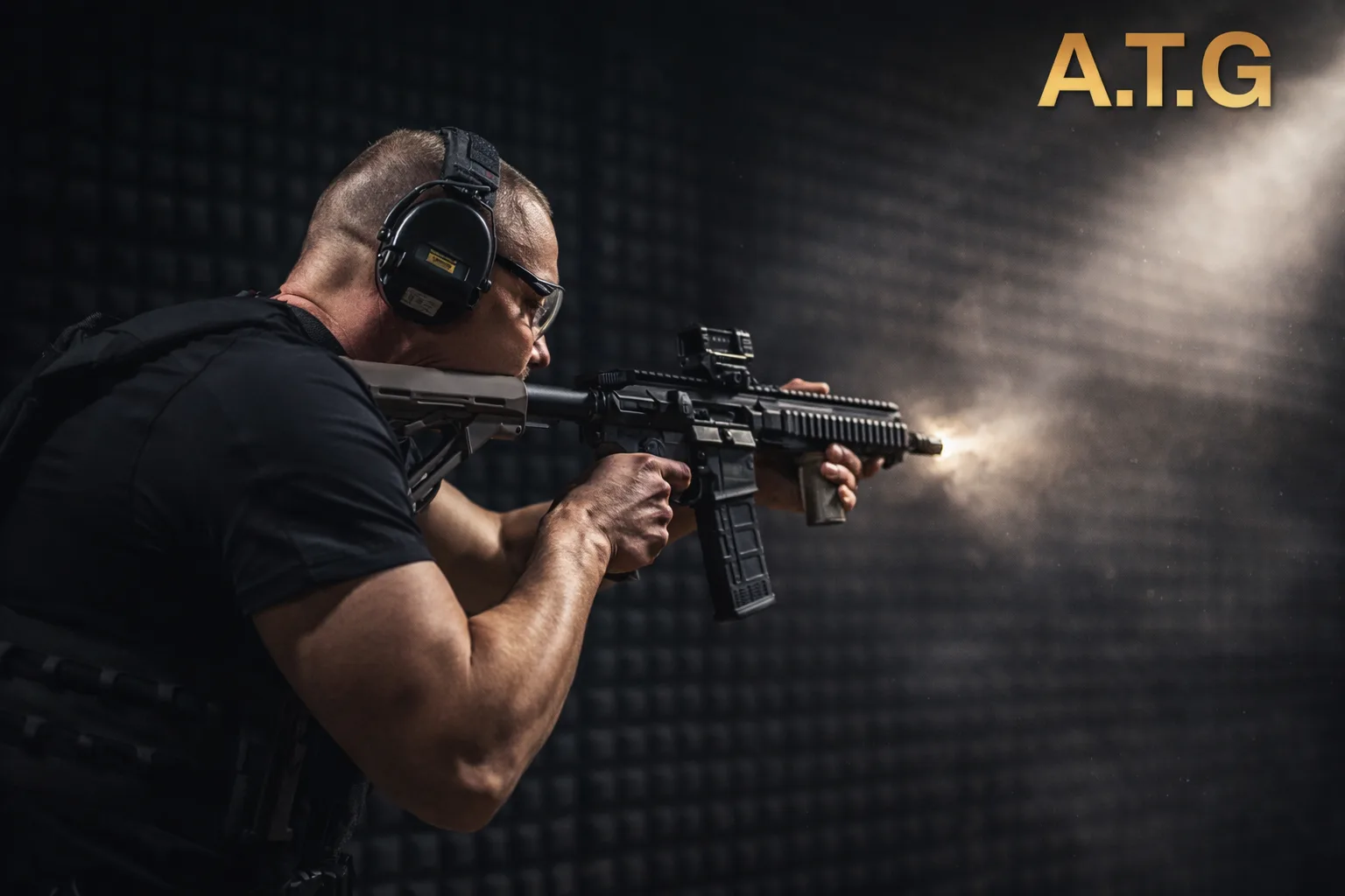 Střelec s pistolí v akci – Alpha Training Group
